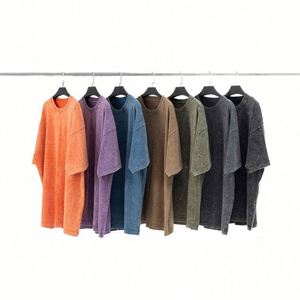 Design Manufacturer T-Shirt Custom Logo Graphic Vintage Acid 100% Cotton Heavyweight MensCustom T Shirt - Product Image 1