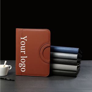 A4 Business Zipper Portfolio Pu Leather Conference Executive <b>File</b> Document Organizer <b>Folder</b> - Product Image 2