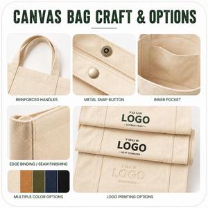 Bolsas de Lona Personalizadas con Logotipo, Reutilizables para Compras, Playa, Varios Colores y Tamaños, Venta al Por Mayor - Product Image 4