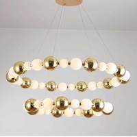 Salon Pendentif Lumière Personnalisé art style Pleine maison Restaurant Hôtel hall boule de verre lustre Lampe