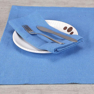 Serviettes en lin de luxe faites à la main de haute qualité brodées 100% tissu en lin Durable et réutilisable pour les événements de mariage à la maison - Product Image 5