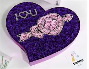 Amour 100 Forever Rose Éternelle Valentines Romantiques Pour Elle Empreinte À La Main Préservé Vraies Fleurs Saint Valentin Cadeaux - Product Image 3