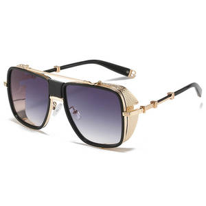 Lunettes de soleil Superhot Eyewear 63100 Fashion 2023, style steampunk, métalliques, dégradées - Product Image 4