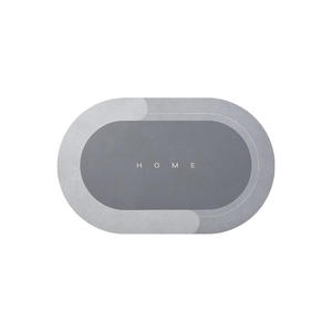 Accessoires de salle de bain, tapis de bain antidérapant absorbant, tapis de douche, tapis de bain en diatomite, tapis antidérapant pour porte de salle de bain, tapis de sol - Product Image 1