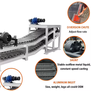 เครื่องหลอมต่อเนื่องสำหรับหล่อแท่งอะลูมิเนียม รุ่น 4 เมตร พร้อมส่วนประกอบหลัก PLC จัดหาเครื่องจักรที่มีประสิทธิภาพสำหรับงานโลหะอย่างง่ายดาย - Product Image 1