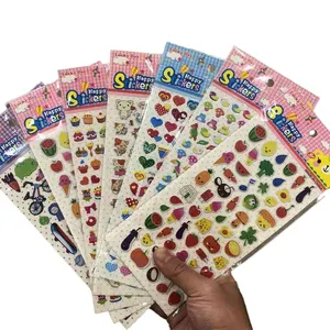Kinderen Stickers Verschillende Vellen 3d Gezwollen Bulk Stickers Voor Meisje Jongen Verjaardagscadeau Scrapbooking Leraren Dieren Cartoon