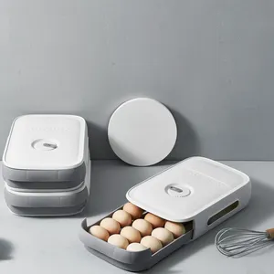 Automatic Sliding Egg Tray Egg Holder Auto Scrolling Egg Storage Box For Refrigerator