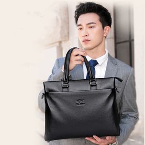 Nhà Máy Giá Cổ Điển Chất Lượng Cao Công Suất Lớn Da Chính Hãng Cặp Cho Nam Giới - Product Image 2