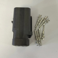 776494-1 | DEUTSCH | Conector de Plástico Automotriz Rectangular de 2 Posiciones, Gris, 0.177" (4.50mm)