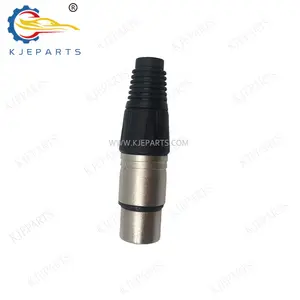 Automotive 3 Pin Silver Male Adapter Cannon Head Plug For Microphone Audio Wire Connector System