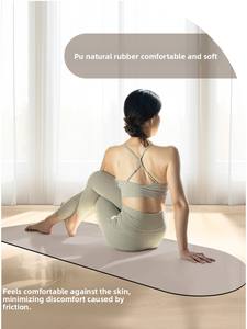 Tappetino Yoga Ovale Semicircolare in Gomma Naturale Antiscivolo, Spessore 5mm, con Superficie Opaca in PU, per Studio, all'Ingrosso, con Mock-up Gratuito - Product Image 6