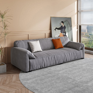 Sofá de diseño nórdico compacto con orejas de elefante a la moda, tela tecnológica minimalista de lujo que ahorra espacio resistente a las manchas para uso en <span class=keywords><strong>apartamentos</strong></span> - Product Image 1