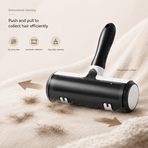 Rodillo Quitapelusas Autolimpiante para Mascotas con Mango Desmontable - Cepillo Reutilizable para Pelo de Perro y Gato para Cama, Sofá, Coche - Más Vendido de Fábrica OEM - Product Image 5