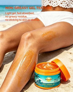 Gel hydratant pour la peau à base de plantes naturelles OEM, non gras, léger, pour une utilisation cosmétique, rehausseur de bronzage - Product Image 2