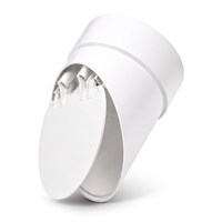 Vanne anti-retour extérieure blanche avec construction en PVC résistant aux UV et à la corrosion