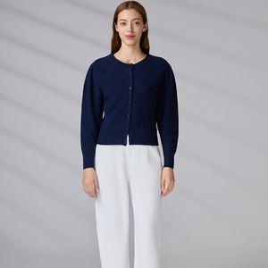 Pull Femme Classique à Boutons, Anti-rétrécissement, Tricot Confortable à Manches Longues, Cardigan en Laine pour Femme – Vente en Gros - Product Image 1
