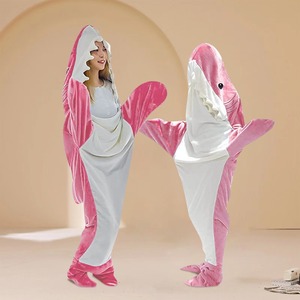 Animal Shark Navidad Pijamas dibujos animados lindo ropa de dormir mujeres felpa franela Pijamas conjunto Cosplay <span class=keywords><strong>Kigurumi</strong></span> Pijamas - Product Image 3