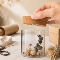 Bouchon en liège composite multi-tailles pour bocaux, bouteilles, dômes en verre – Écologique, avec logo personnalisé, vente en gros