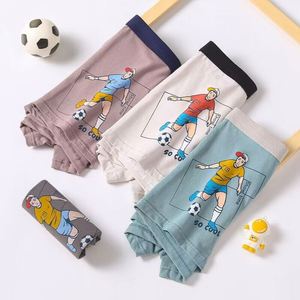 Calzoncillos Boxer para Niños de 3 a 12 Años, Color Sólido, Clásicos, Ropa Interior para Niños, Pantalones Cortos de Algodón Suave para Estudiantes, Cómodos - Product Image 3