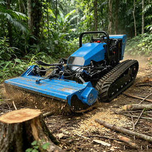 Falciatrice Cingolata Telecomandata per Lavori Pesanti con Trinciatrice Forestale e <span class=keywords><strong>Decespugliatore</strong></span> - Product Image 1