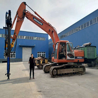 DINGLI Dizel Motorlu Madencilik Patlatma Deliği Hidrolik Sondaj Pompası Motor Yatağı Maks 30m Derinlik Kolay Kullanım Ekskavatör Kullanımı İçin