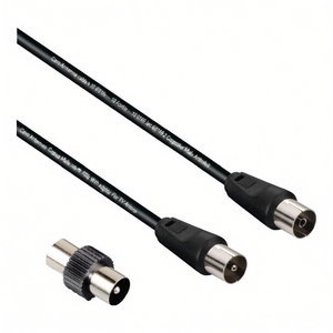 Cable de antena con adaptador 75 Db negro 3m 00205308 - Product Image 3