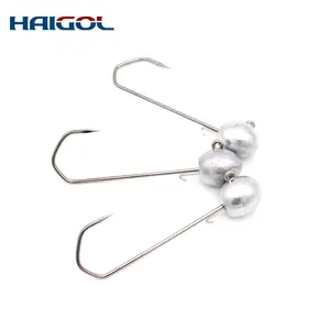 Neue Form JIG HEAD 10g 6/0 15g 7/0 für Swimbait Pike Angelhaken Gewichtete JIGS Rig Soft Lure Shad Hook