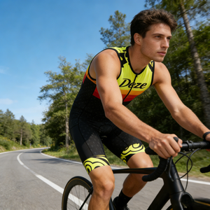 Combinaison de triathlon unisexe légère et personnalisable, conçue par des ingénieurs aérodynamiciens, respirante et anti-transpiration, vêtements de sport pour le cyclisme sur route - Product Image 4