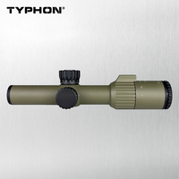 TYPHON 1-4x24 FFP LPVO longue-vue optique du premier plan focal avec télescope de chasse grand angle de 30mm de diamètre de tube