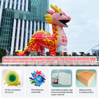 Modèle publicitaire gonflable personnalisé grand dragon de dessin animé mascotte de performance extérieure accessoires décoratifs pour la publicité extérieure