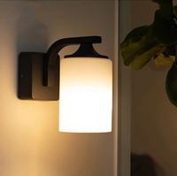 Lampe murale américaine moderne, luminaire de chevet simple et personnalisé, corps de lampe en verre LED pour intérieur