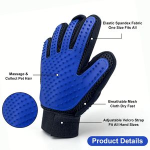Silicone Pet toelettatura guanti TPR spazzola da bagno cane per la rimozione dei capelli sostenibile e carica per la pulizia dei <span class=keywords><strong>peli</strong></span> di <span class=keywords><strong>gatto</strong></span> e prodotti per la cura degli animali domestici - Product Image 3