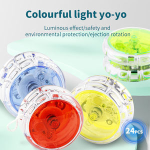 Lot de 24 yoyos de compétition pour adolescents et jeunes, jouets pour l'exercice de la flexibilité des doigts, yoyo lumineux réactif pour enfants débutants - Product Image 2