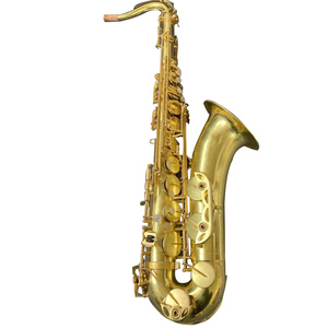 Saxofón Tenor Profesional Hecho a Mano en Si Bemol, Acabado Natural, Instrumento <span class=keywords><strong>de</strong></span> <span class=keywords><strong>Viento</strong></span> <span class=keywords><strong>de</strong></span> Alta Calidad - Product Image 1
