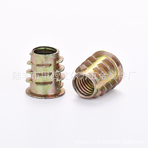Insert fileté Aerli M8 en alliage de zinc, écrou à filetage interne et externe avec intercepteur, trapézoïdal hexagonal, couleur zinc - Product Image 3