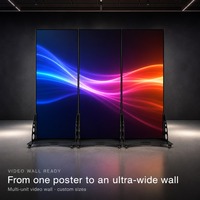 Écran LED d'affichage publicitaire numérique sur pied P2.5 pour intérieur, 1920x1080 (1080P), IP44, 600-800cd/m, panneau d'accueil