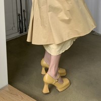 Chaussures à lacets à bout carré pour Femme, Mini, mignonnes, tendance, nouvelle collection