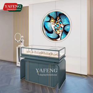 Muebles de iluminación LED para joyería y sala de exposición al por menor Diseño de mostrador de joyería elegante para uso en centro comercial - Product Image 1