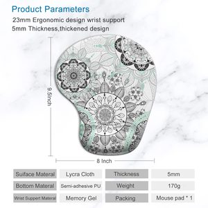 <span class=keywords><strong>Tapis</strong></span> de souris ergonomique en PU souple + microfibre avec repose-poignet antidérapant résistant à l'eau compatible avec les ordinateurs portables en stock - Product Image 4