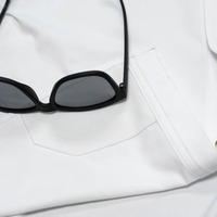 Camisa de pesca con capucha y cuello bordado de manga larga con estampado de camuflaje de peces, estilo Bali, de última moda, con botones.