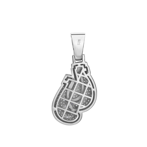 Pendentifs Aubergine en Argent Sterling 925 Plaqué Or avec Diamants Moissanite VVS, Style Hiphop, Bijoux Fins Populaires, Effet Bling Glacé pour Hommes - Product Image 5