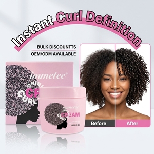 Crème Coiffante Hydratante pour Cheveux Afro Bouclés au Beurre de Karité et Huile de Coco – Rehausseur de Boucles Naturelles – Vente en Gros - Product Image 1