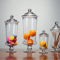 Aeofa – boîte de rangement européenne transparente pour bonbons, accessoires d'affichage créatif, pot en verre pour dessert aux bonbons