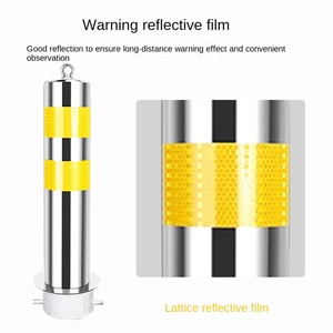 Pali di segnalazione personalizzati dal produttore, riempibili con acqua, per parcheggi <span class=keywords><strong>mobili</strong></span>, dissuasori stradali fissi a incasso, riflettenti e anti-collisione - Product Image 4