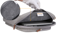 Sac à bandoulière rétro pour hommes et femmes, accessoire multifonction, léger et résistant à l'eau, pour ordinateur portable, 15.6 pouces, logo personnalisé
