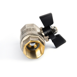 Sistema de agua Válvula de <span class=keywords><strong>bola</strong></span> de latón hembra Forge 1/2 a 1 pulgada Rosca G Válvula de niquelado - Product Image 2