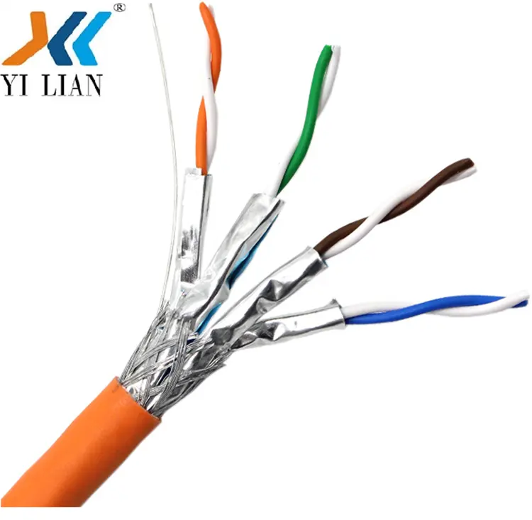 High Speed best price shielded Twisted Pair Network Cable Cat7 SSTP Lan network Cable with 305m 4 Pair 8 Core