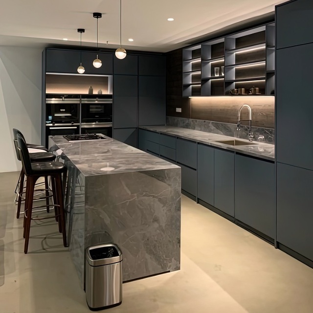 Modern Kitchen Furniture Customized Designs Wood Storage Kitchen Cabinet Set