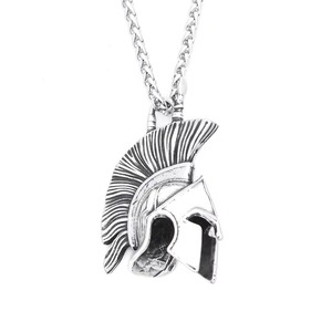 Collar con Colgante de Casco de Guerrero Espartano Yunnique, de Acero Inoxidable, Estilo Punk Hip Hop para Hombre, Regalo con Colgantes Temáticos - Product Image 5