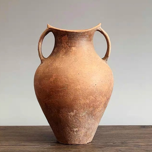 مزهرية طينية عتيقة بتصميم ريفي مُعتّق للزهور والنباتات - Product Image 5